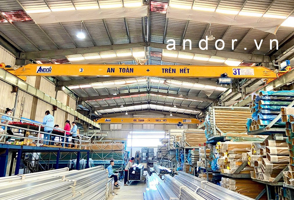 Cầu trục dầm đơn 3 tấn chất lượng tốt