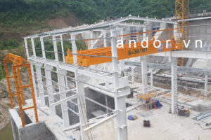 lắp đặt cầu trục 50 tấn dầm đôi