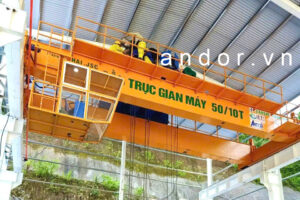 cầu trục dầm đôi 50 tấn trọn bộ