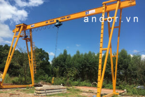 Cổng trục 5 tấn dầm đơn trọn bộ