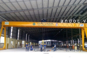 Cổng trục dầm đôi 10 Tấn trọn bộ