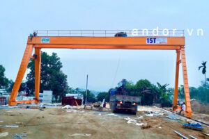 Cổng trục dầm đôi 15 tấn trọn bộ