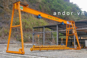 Cổng trục dầm đơn 3 tấn trọn bộ