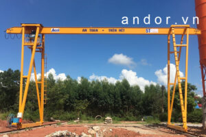 Cổng tục dầm đơn 5 Tấn trọn bộ