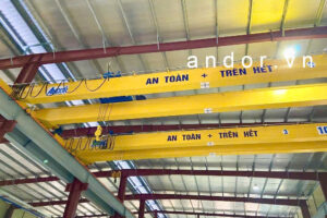Lắp đặt cầu trục dầm đôi 15 tấn