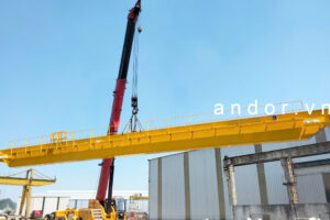 Lắp đặt cầu trục dầm đôi 20 tấn trọn bộ