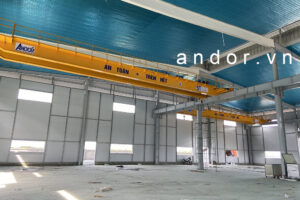 Lắp đặt cầu trục dầm đôi 5 tấn trọn bộ