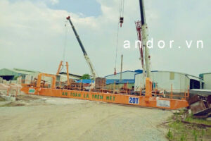 Lăp đặt cổng trục 20 tấn dầm đôi